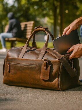 Heritage Garment Duffel Bag MK 083 (Vintage) 21.5*11.5*9.5Inches